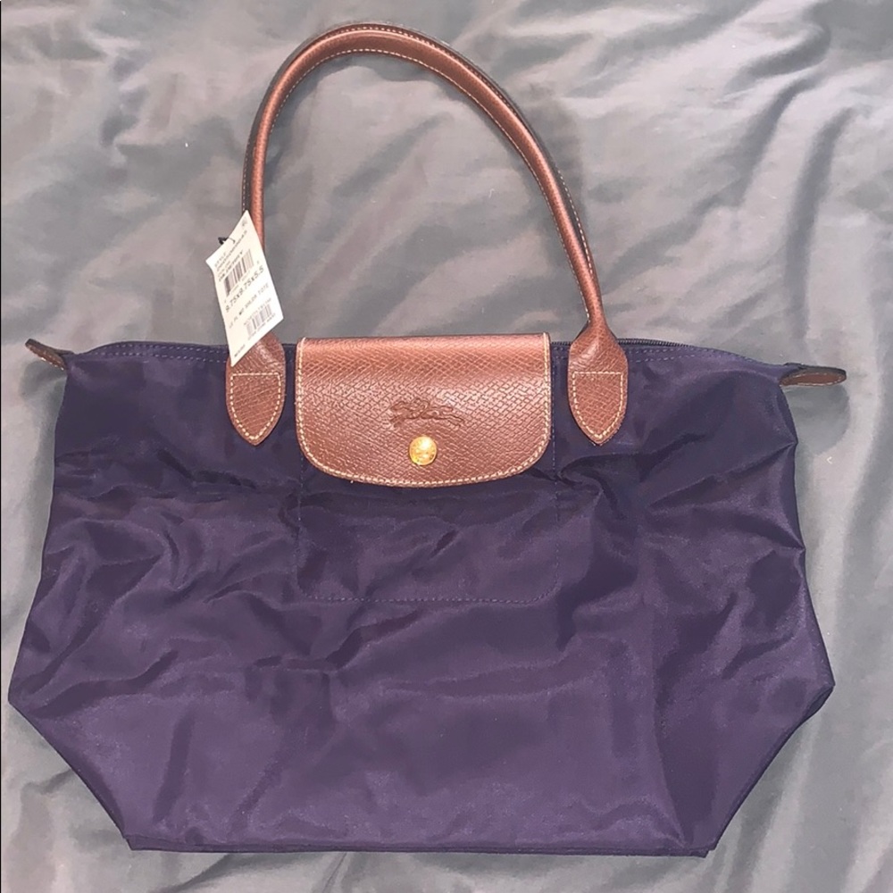 NWT Longchamp Le Pillage Small Tote Bilberry
